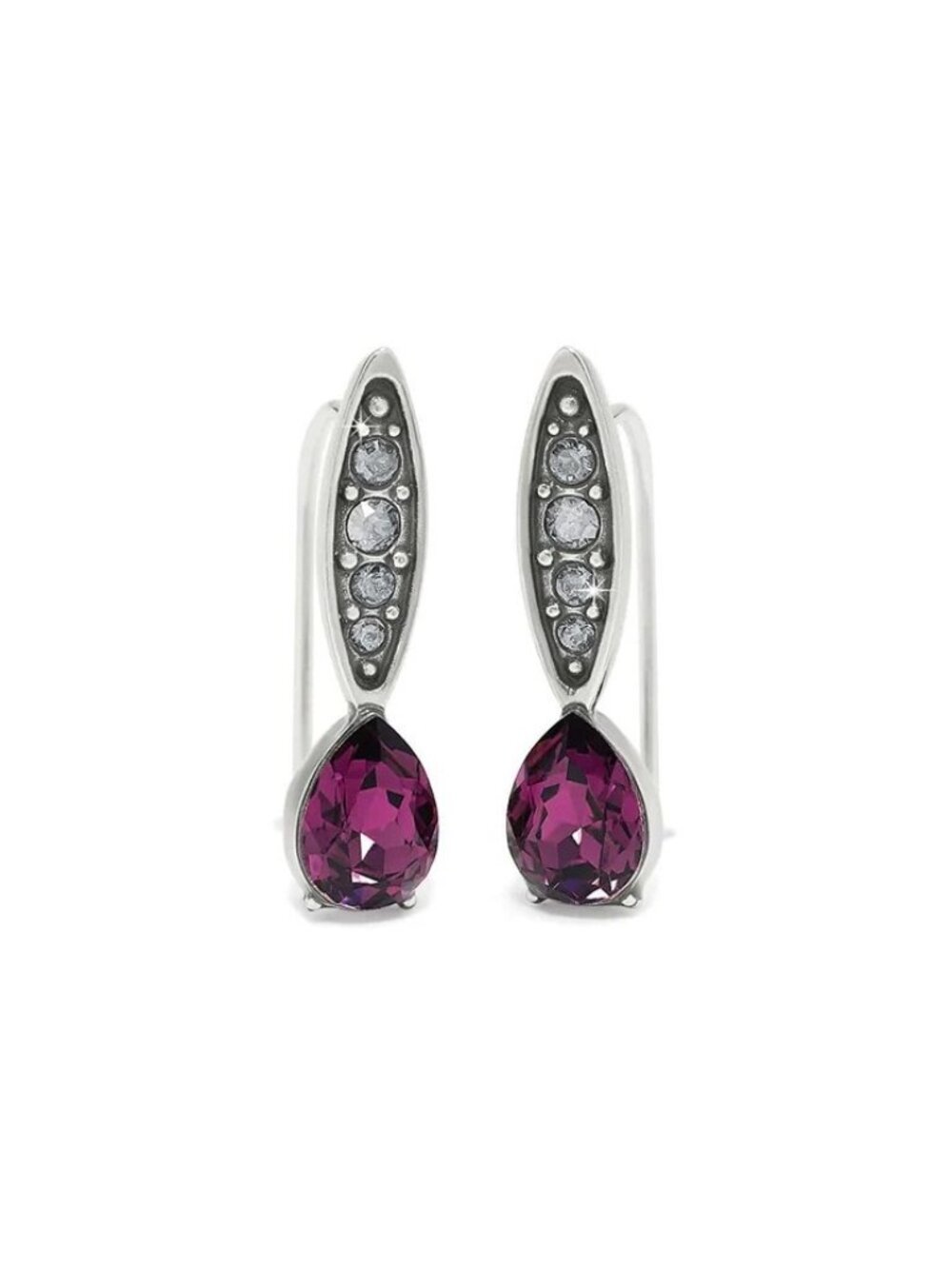 Brighton Mystery Of Love French Wire Earrings $62 NWT  JA0107  Amethyst